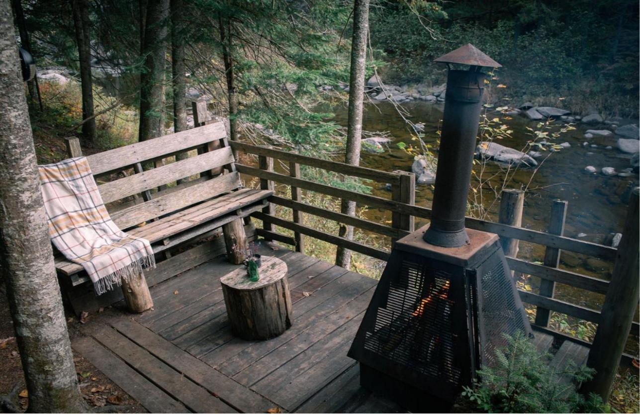 Вилла Aux Tipis De La Riviere Sauvage Saint Romain Экстерьер фото